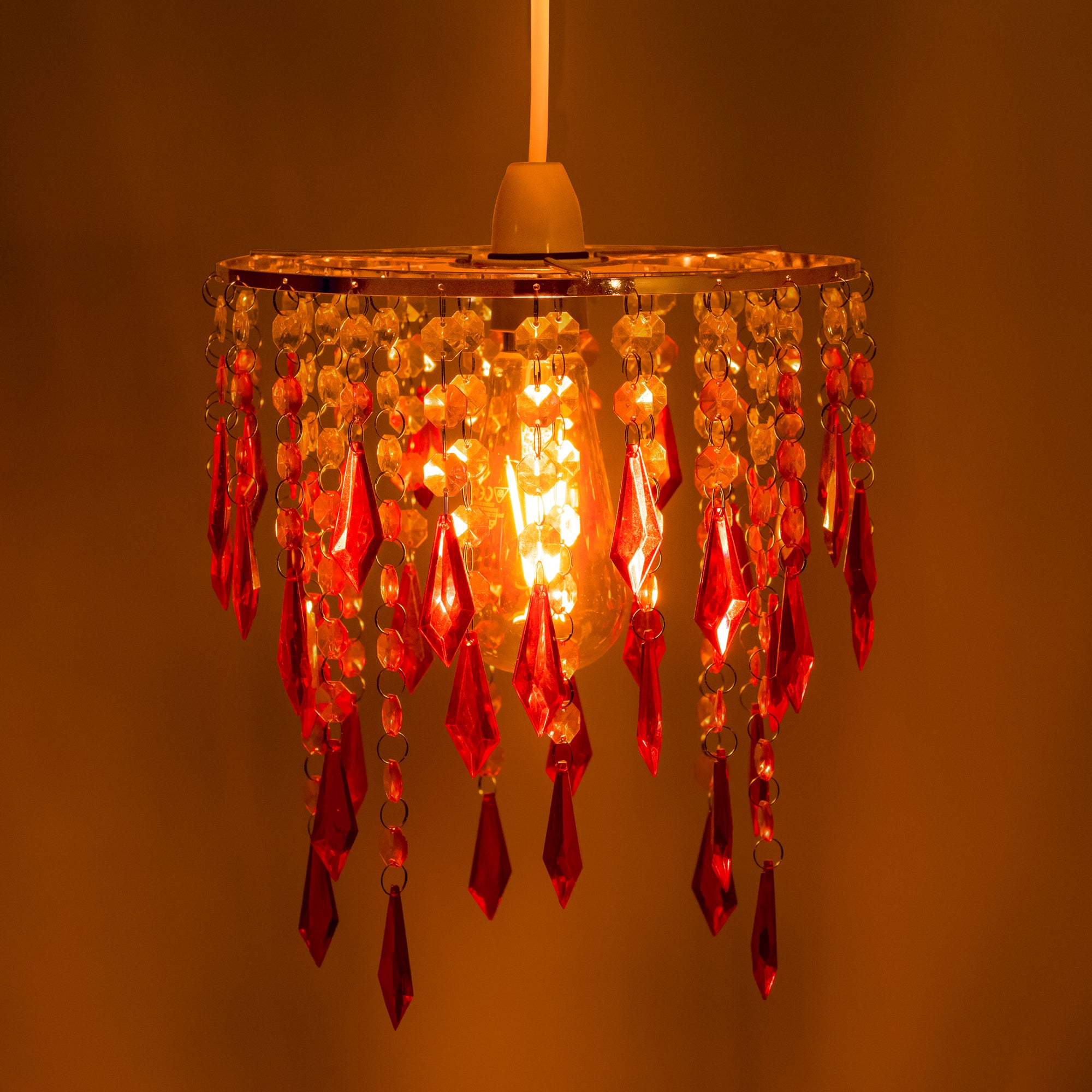 Acrylic Ceiling Chandelier with Crystal Drops