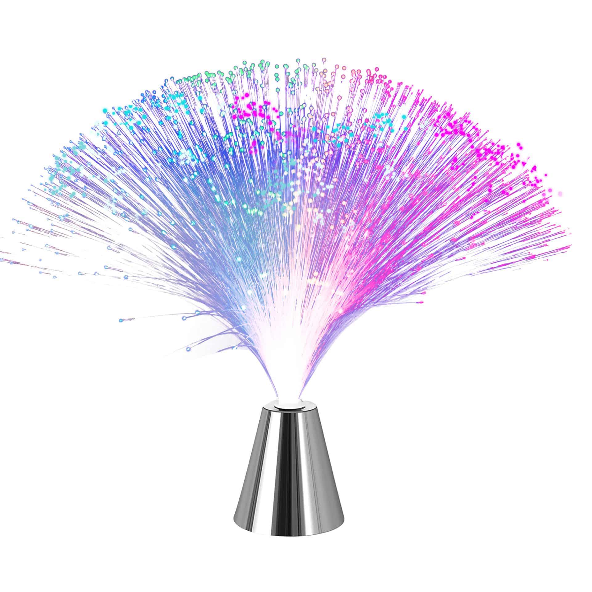 Colour Changing Rotating Fibre Optic LED Lamp