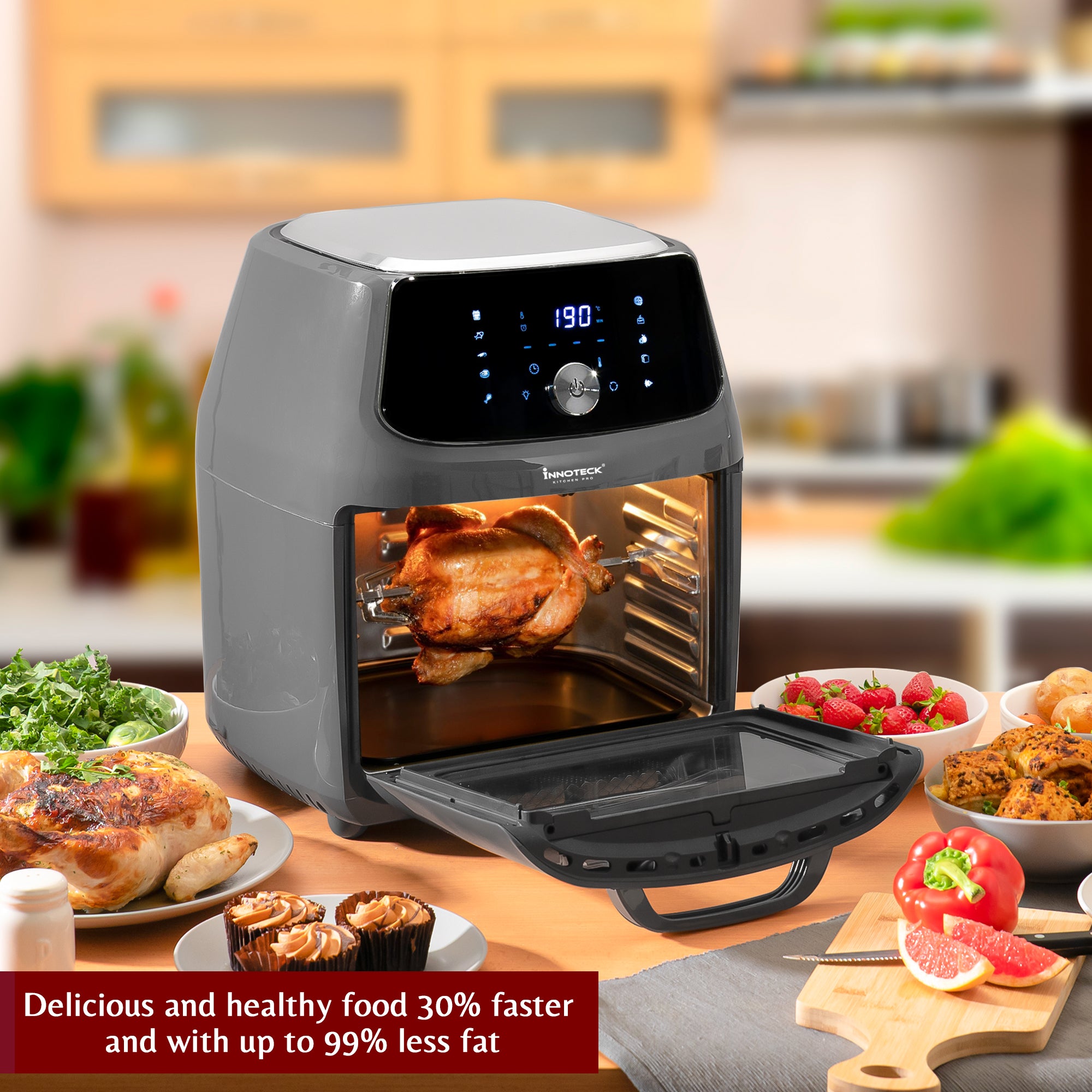 16L Air Fryer Oven With Rotisserie And Dehydrator