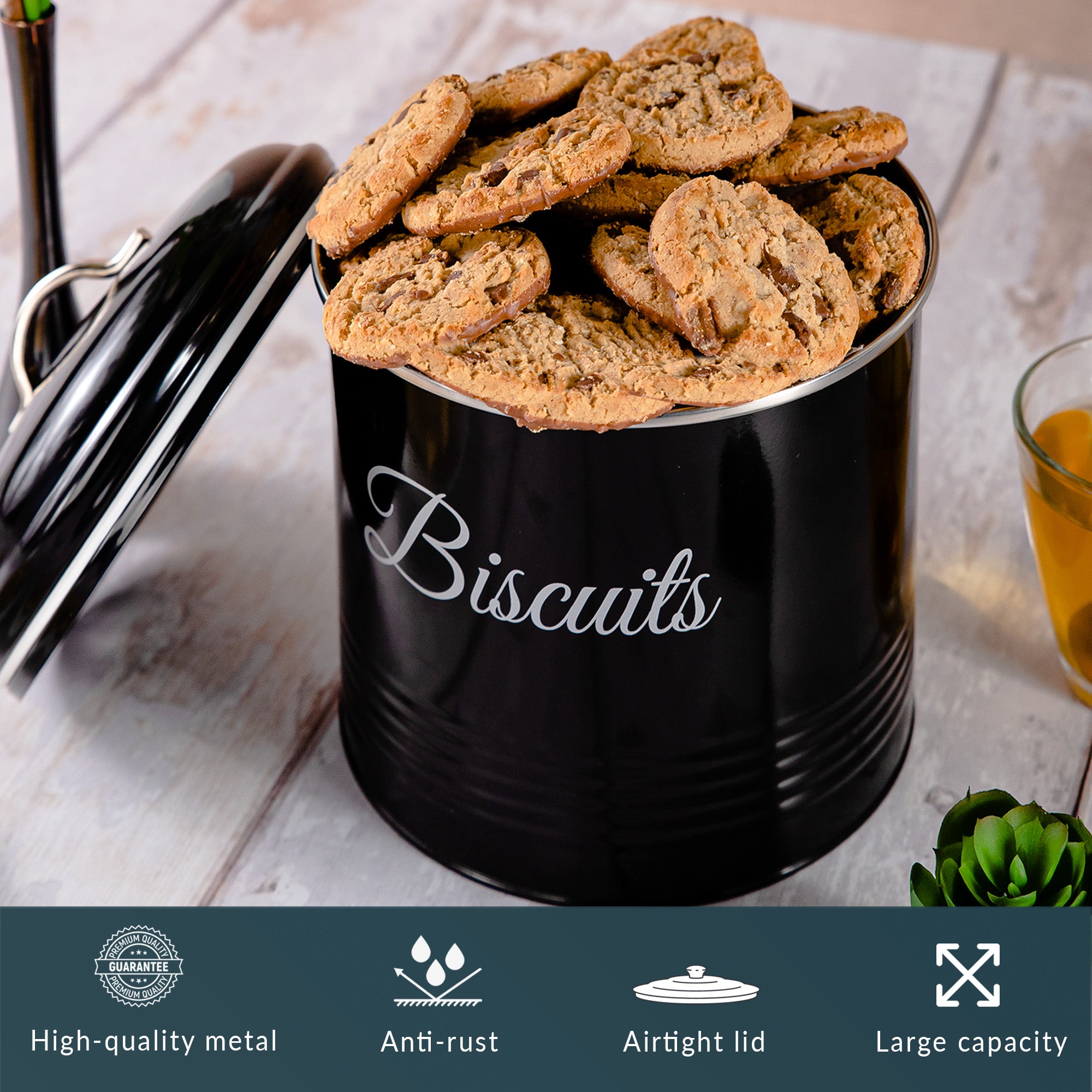 5L Round Biscuit and Cookie Tin