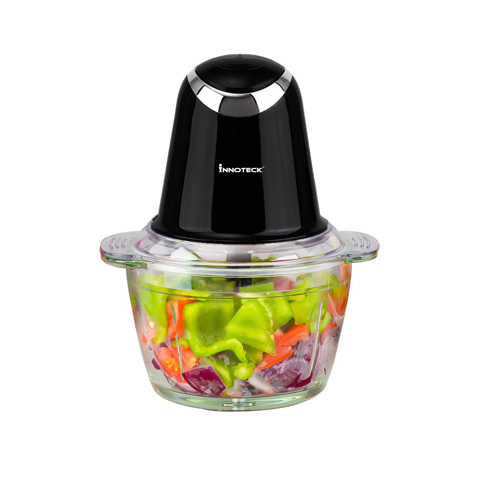 1L Electric Mini Chopper with Glass Bowl