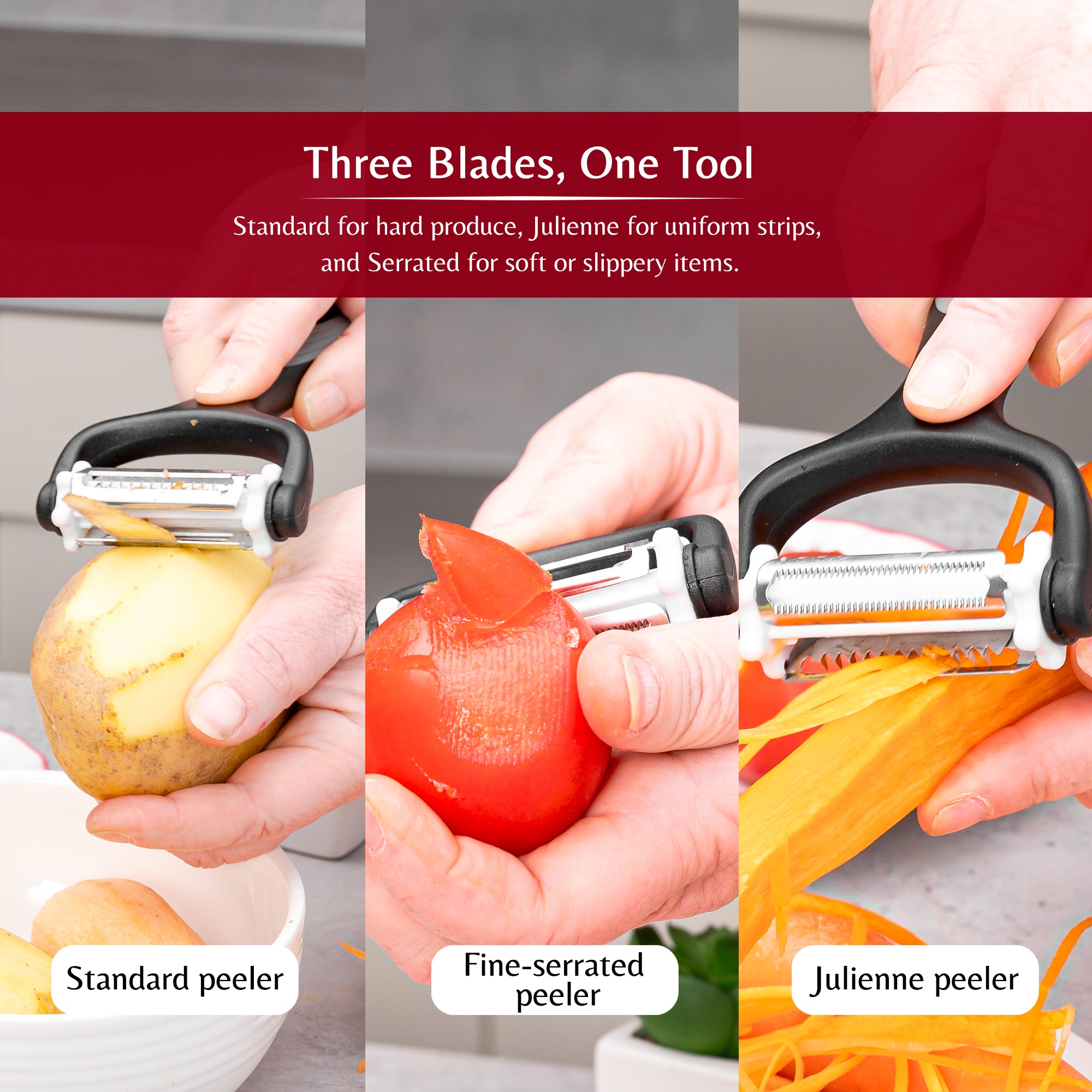 3 in 1 Multi-Functional Peeler