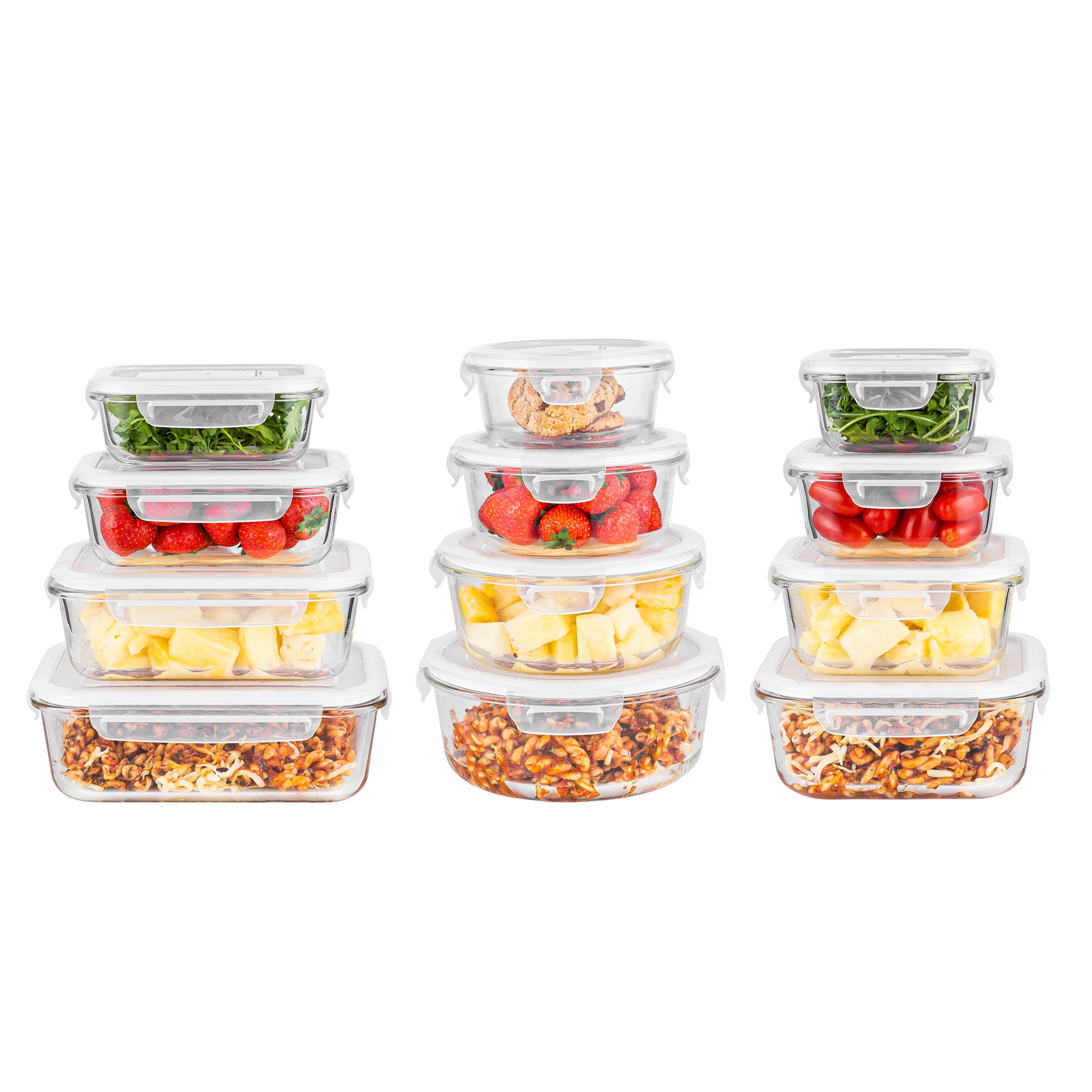 Set of 4 PC Glass Food Storage Containers