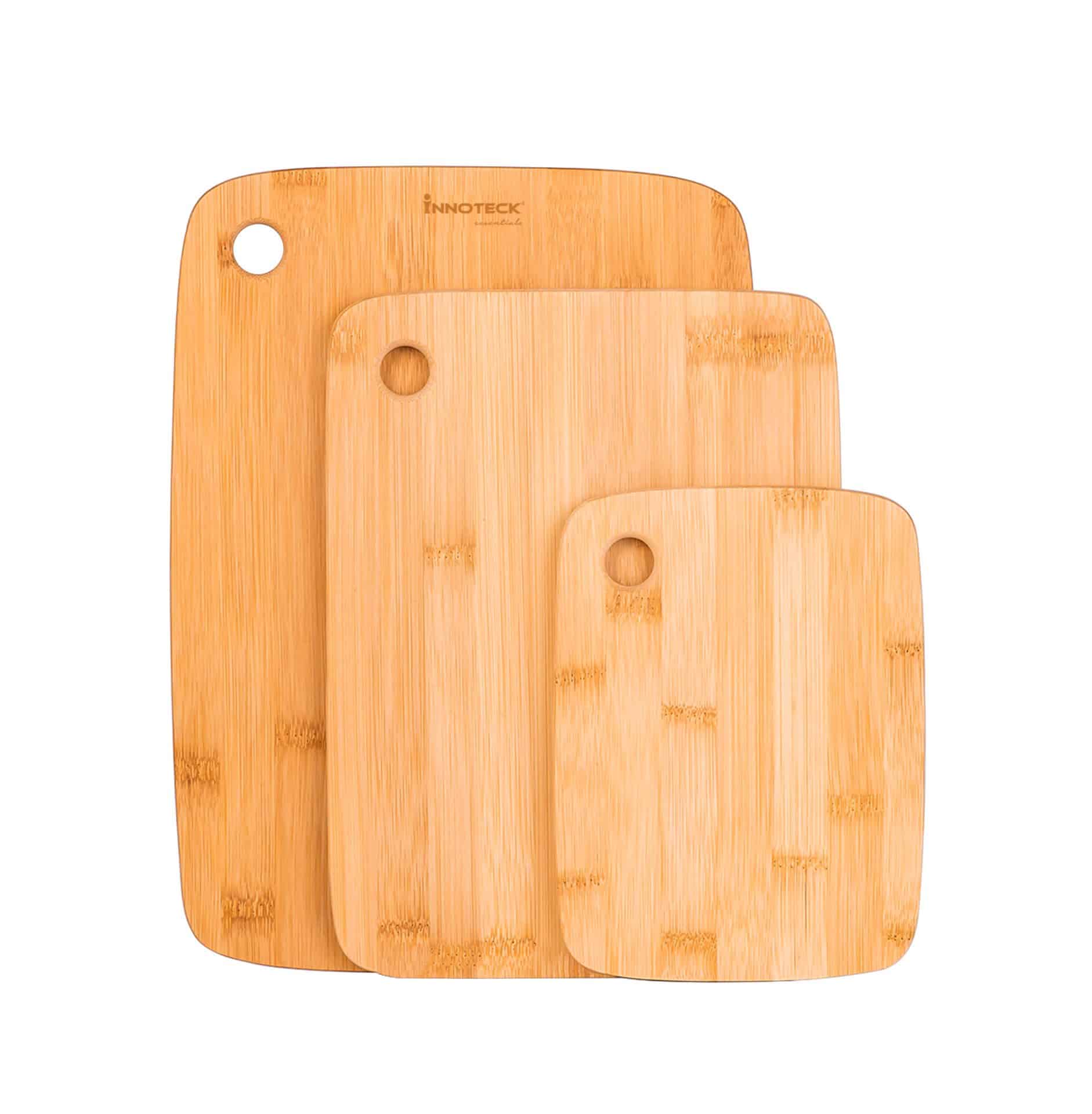 3 Pc Bamboo Cutting Board Set